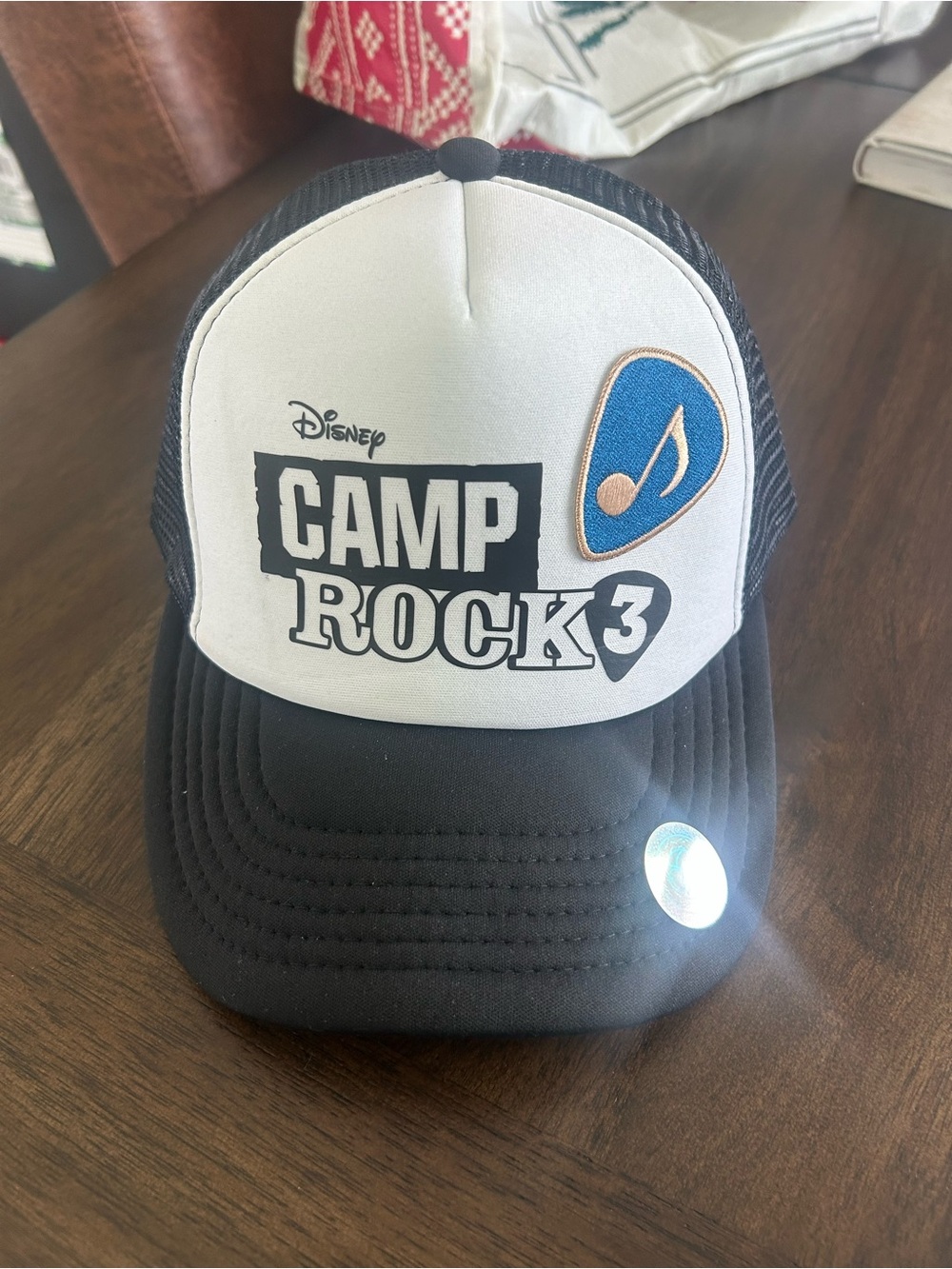 CMA Fest Exclusive Disney Camp Rock 3 Trucker Hat - Black, White, Blue